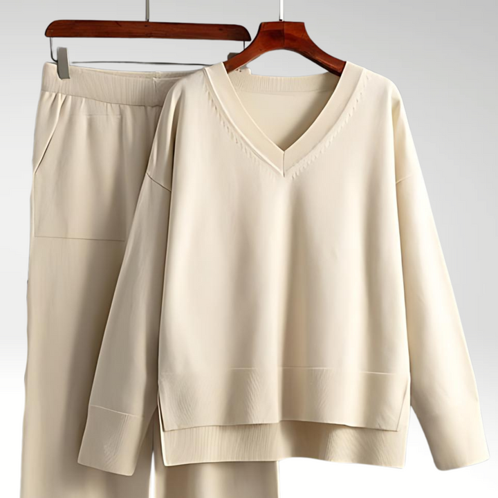 Luxe Twee-delige Set met V-hals