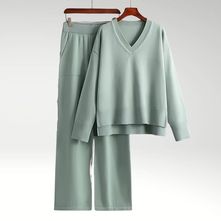 Luxe Twee-delige Set met V-hals