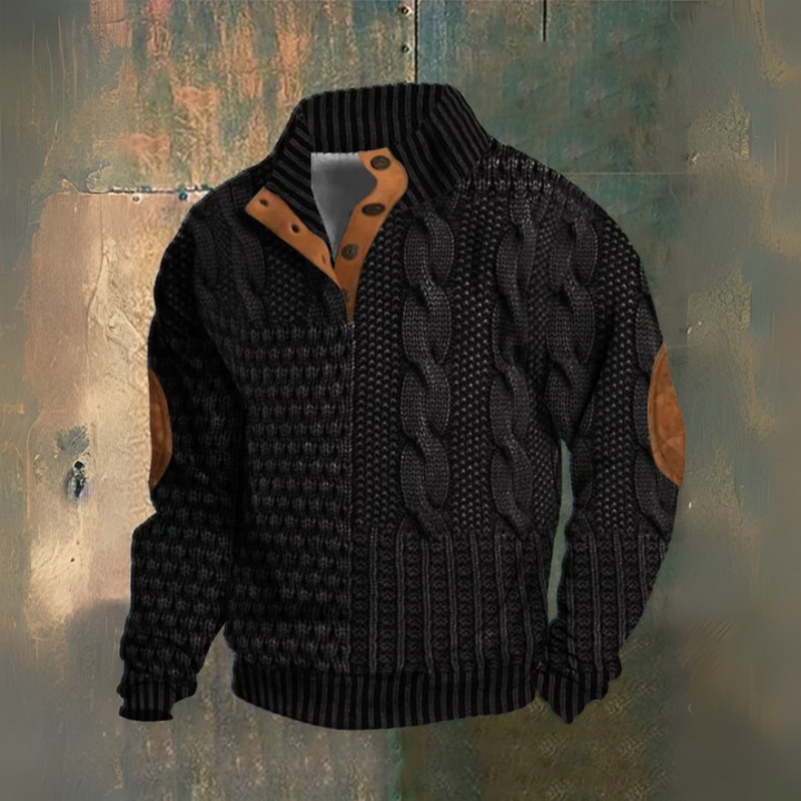 RICCARDO™|HOHE KRAAG SWEATER