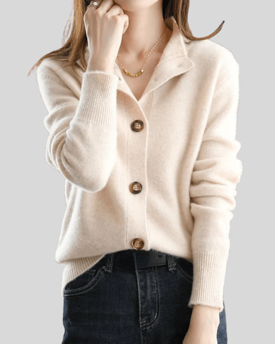 Claire | Cardigan in Cashmere Retro Stijl
