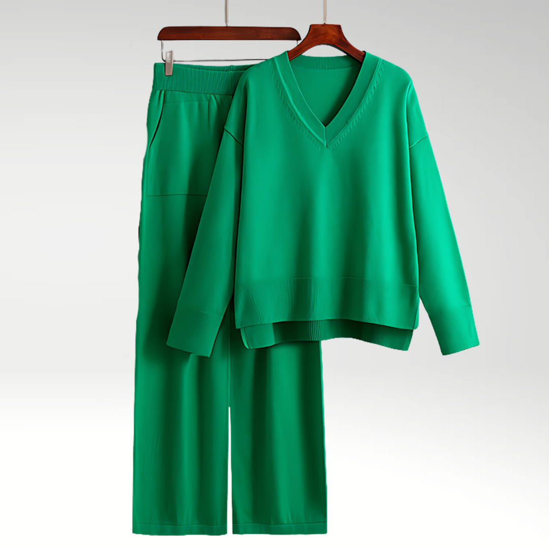 Luxe Twee-delige Set met V-hals