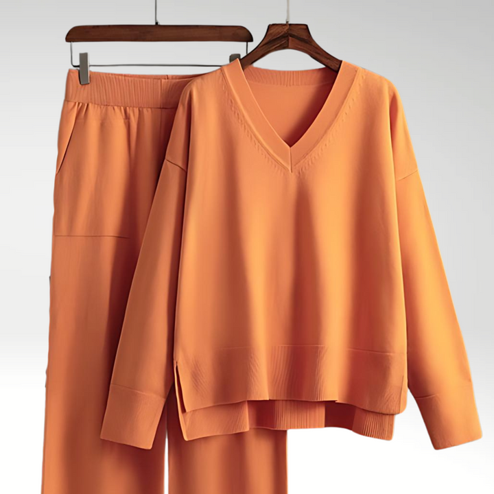 Luxe Twee-delige Set met V-hals