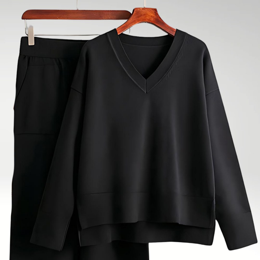 Luxe Twee-delige Set met V-hals