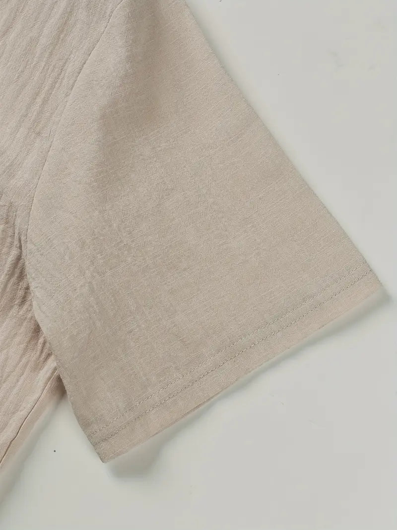 Venetië | Elegante korte mouwen shirt