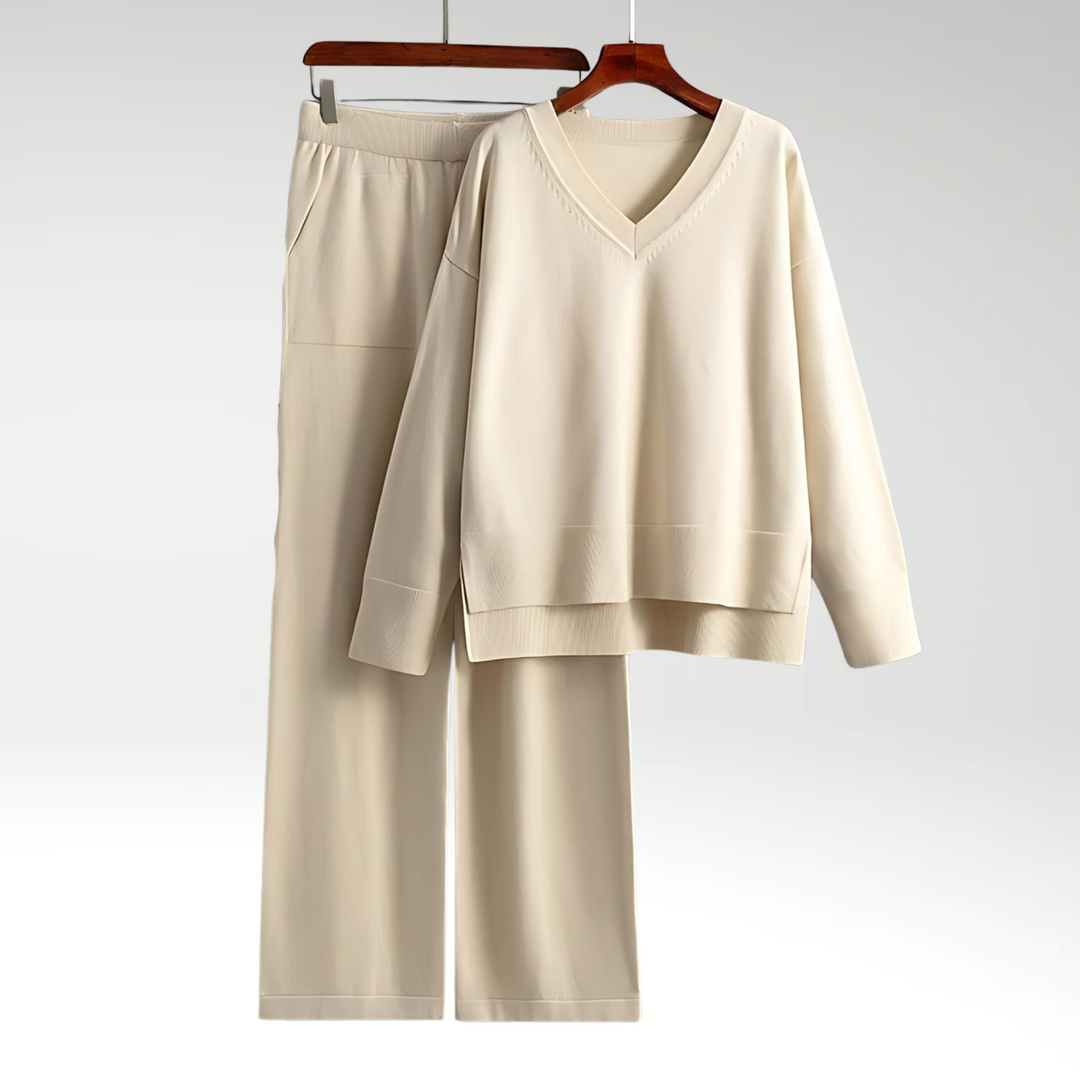 Luxe Twee-delige Set met V-hals