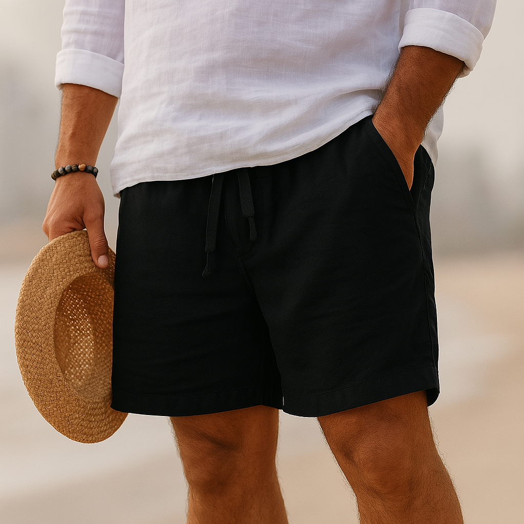Venetië | Elegante linnen shorts met elastische taille