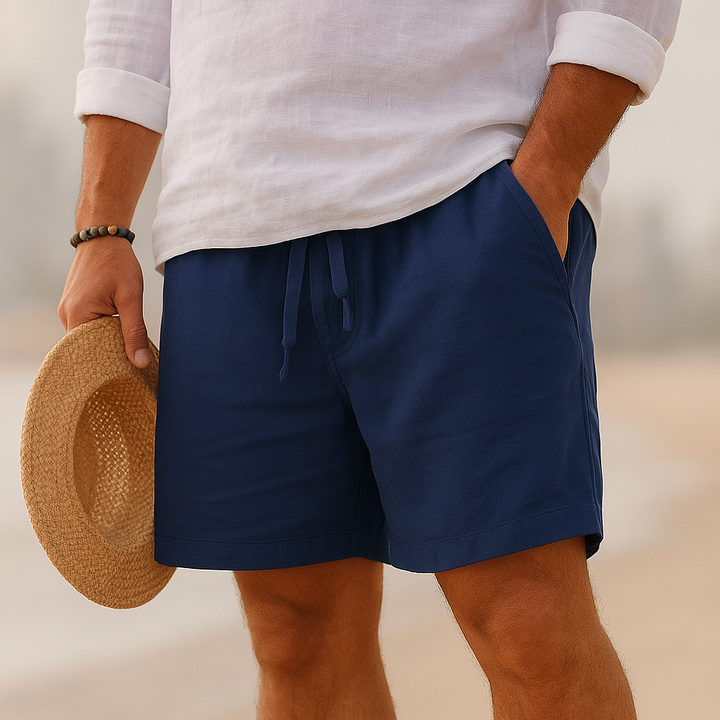 Venetië | Elegante linnen shorts met elastische taille