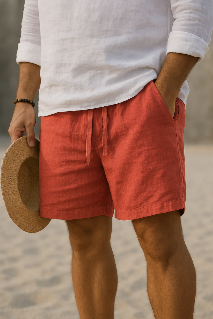 Venetië | Elegante linnen shorts met elastische taille