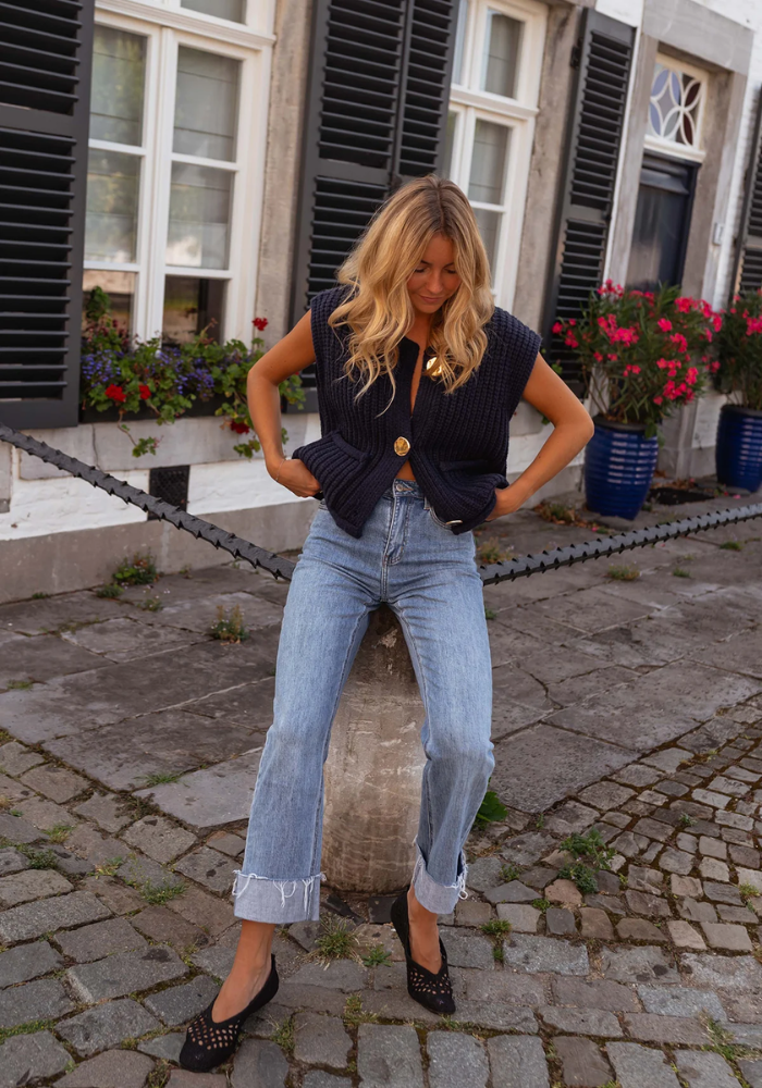 Fenja™ | Chic Gebreide Gilet voor Laagjes