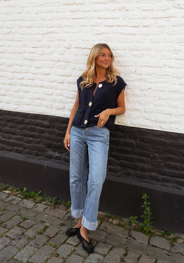 Fenja™ | Chic Gebreide Gilet voor Laagjes