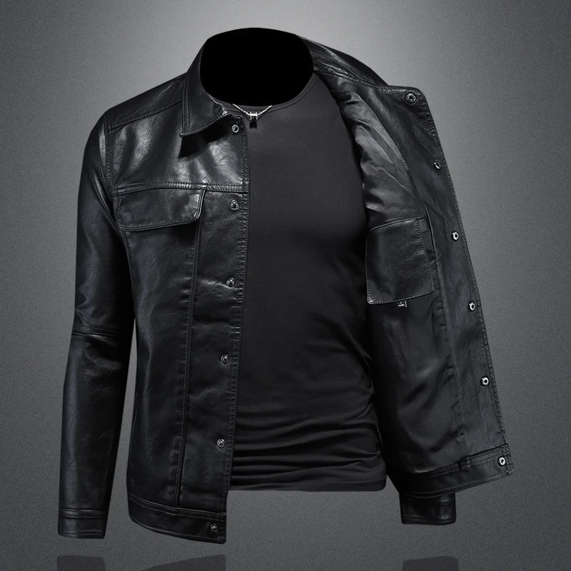 Darius™ | Premium Leren Jas in Moto-Stijl