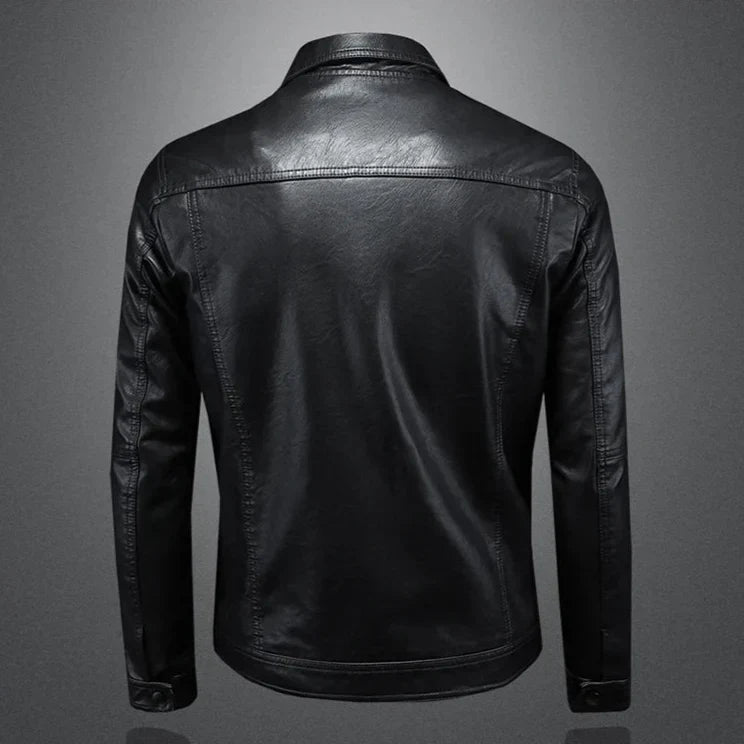 Darius™ | Premium Leren Jas in Moto-Stijl