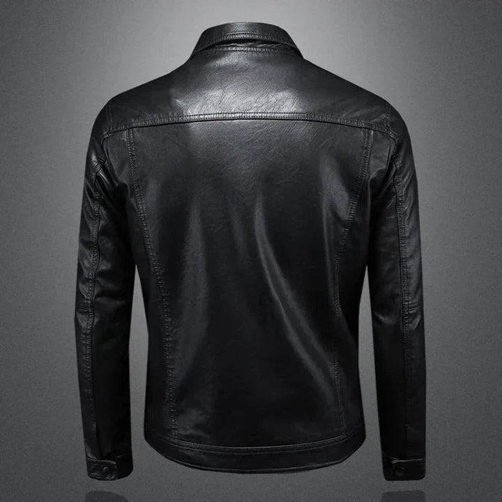 Darius™ | Premium Leren Jas in Moto-Stijl