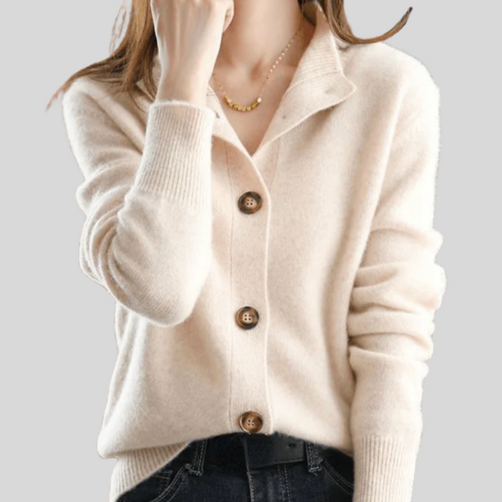 Claire | Cardigan in Cashmere Retro Stijl