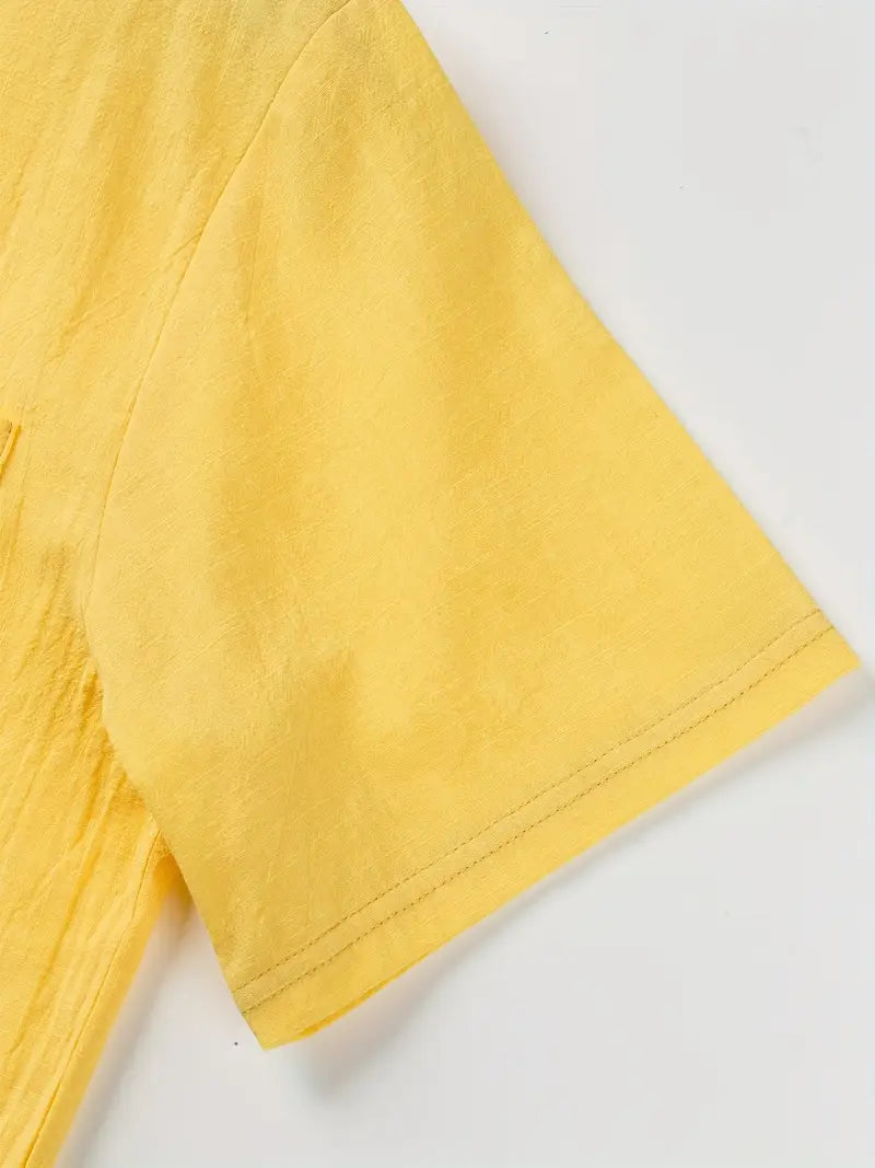 Venetië | Elegante korte mouwen shirt