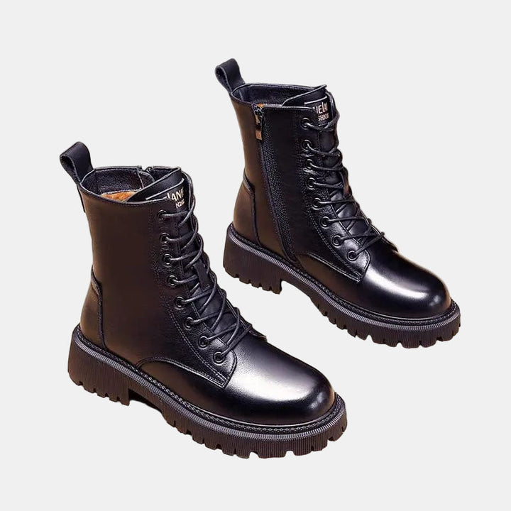 Alexis | Enkellaarsjes met Vierkante Hak